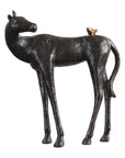 Hello Friend - Horse Sculpture - Black
