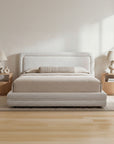 Tory - King Bed Pebble - Pebble