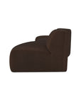Naomi - 3 Piece Wave Modular Sectional - Dark Brown