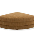 Lowtide - Curved Ottoman - Light Brown