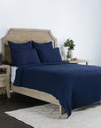 Elara - Standard Sham - Indigo