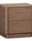 Round - Off Tall Nightstand - Dark Brown