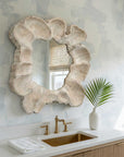 Ariadne - Round Mirror - Woodtone