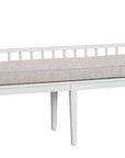 Modern Farmhouse - Finn Dining Bench - White