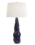 Kavos - Geometric Blue Table Lamp