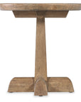 Vineyard Row - Round Pedestal End Table - Light Brown