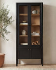 Hannah - Tall Display Cabinet - Black