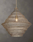 Sigh - Woven Brass 1 Light Pendant - Brass