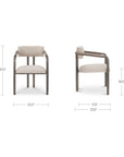 Cassidy - Arm Chair - Light Brown