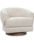 Chassia - Swivel Accent Chair - Pearl Silver