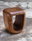 Loophole - Wooden Accent Stool - Light Brown