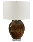 Rye - Glazed Table Lamp - Brown