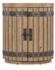 Vineyard Row - Wine Barrel End Table - Light Brown