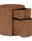 Theo - Two Drawer Nightstand - Brown