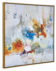 In The Beginning - Framed Abstract Art - Gray