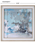 Misty Moonlight - Abstract Framed Print