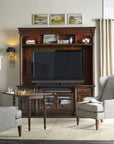 Leesburg - Entertainment Console - Dark Brown