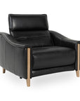 Cullman - Leather Power Recliner Accent Chair - Black