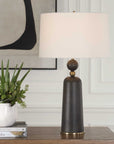 McQuinn - Table Lamp - Dark Walnut
