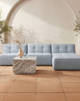 Lou - Outdoor Coffee Table - Light Brown / Beige