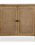 Coast - 2 Door Rattan Cabinet - Woodtone