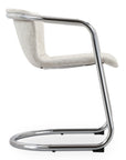 Freeman - Chrome Frame Dining Chair (Set of 2) - Blended Cream