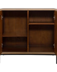 Lorenzo - Geometric 2 Door Cabinet - Light Brown