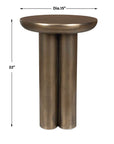Thorp - Outdoor Accent Table - Brass