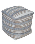 Mesick - Handwoven Pouf - Gray