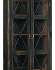 Sanctuary - 2-Door Thin Display Cabinet - Ebony