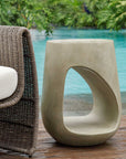 Lithos - Outdoor Accent Table - Gray