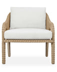 Kavali - Outdoor Wicker Lounge Chair - Woodtone