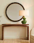 Naoko - Burl Wood Console Table - Woodtone