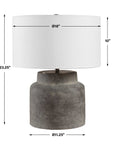 Benedet - Wash Table Lamp - Brown,Gray