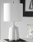 Eloise - Marble Table Lamp - White