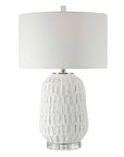 Caelina - Textured Table Lamp - White
