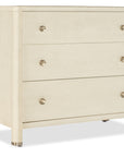 Archives - Raffia Three-Drawer Chest - Beige