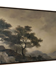 Reverie - Framed Painting - Light Brown