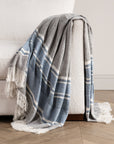 Lima - Throw - Capri Blue / Dark Gray