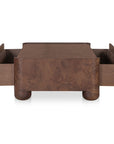 Gibson - Coffee Table - Burl / Brown