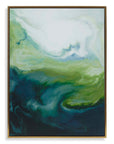 Serene Green - Framed Abstract Art