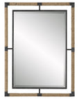 Melville - Iron & Rope Mirror - Light Brown