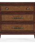 Charleston - Three-Drawer Traditional Nightstand - Dark Brown