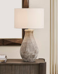 Dorothea - Textured Table Lamp - Brown / Gray