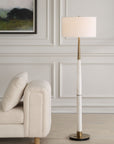 Faro - White Marble Floor Lamp