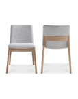 Deco - Oak Dining Chair (Set of 2) - Light Gray