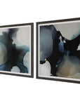 Telescopic - Abstract Framed Prints (Set of 2) - Black