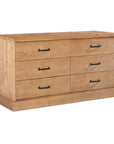 Tade - 6 Drawer Dresser - Honey