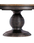 Americana - Round Pedestal Dining Table With One 22" Leaf