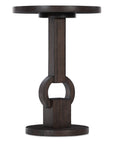 Commerce And Market - Round Side Table - Dark Brown